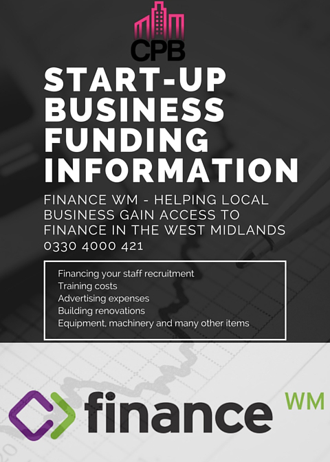 Start-Up Business Funding Information Finance WM - Helping local business gain access to finance in the West Midland